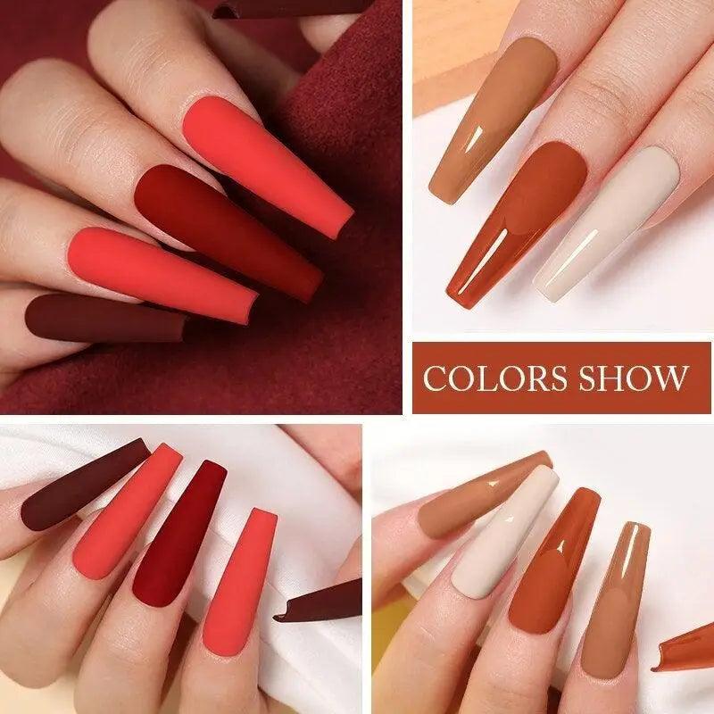TREND Matte 7.5ML Nail Gel Polish Base Matte Coat UV LED Home Manicure Luxury Matte Design Luxury Nail Gel For Womens and Girls
