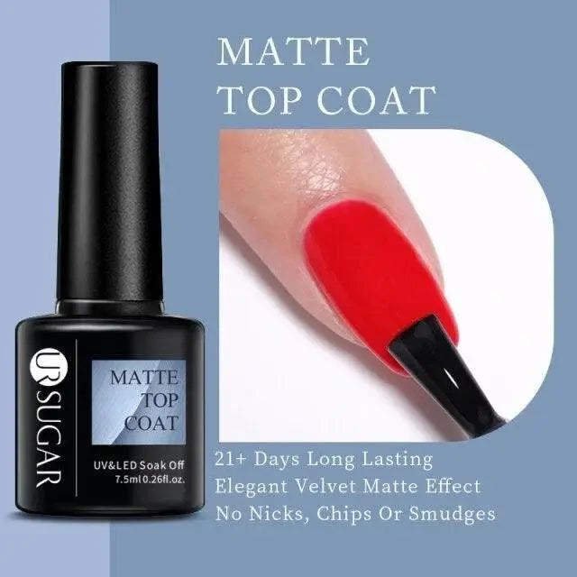 TREND Matte 7.5ML Nail Gel Polish Base Matte Coat UV LED Home Manicure Luxury Matte Design Luxury Nail Gel For Womens and Girls