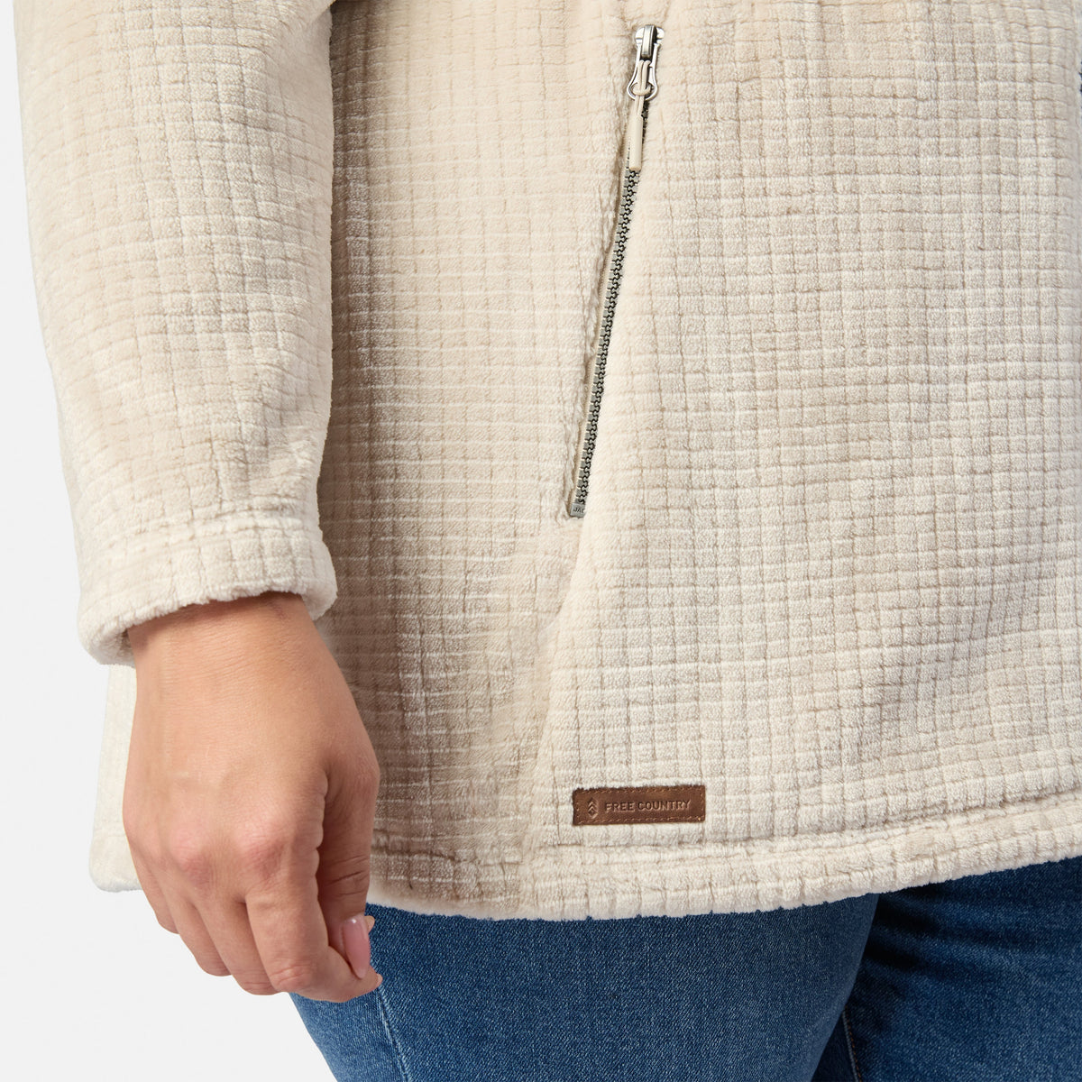 Women's Plus Size Grid Butter Pile® Anorak Jacket