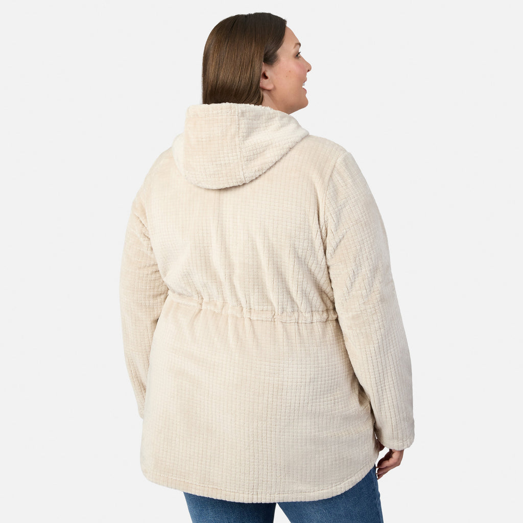 Women's Plus Size Grid Butter Pile® Anorak Jacket