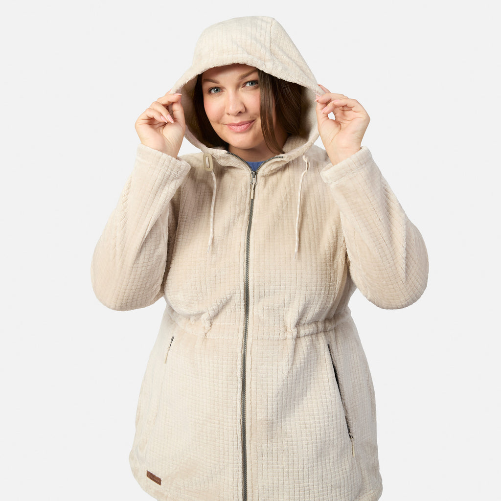 Women's Plus Size Grid Butter Pile® Anorak Jacket