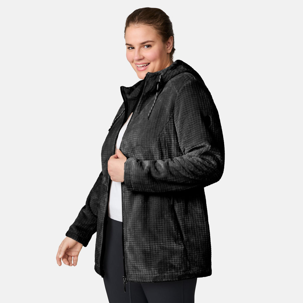 Women's Plus Size Grid Butter Pile® Anorak Jacket