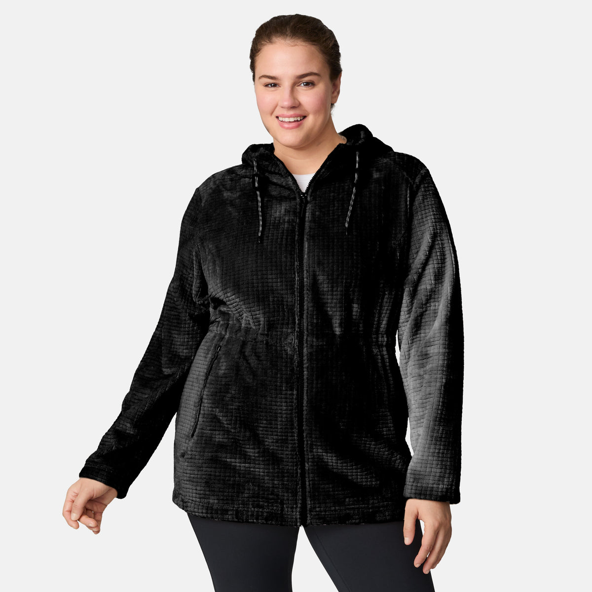 Women's Plus Size Grid Butter Pile® Anorak Jacket