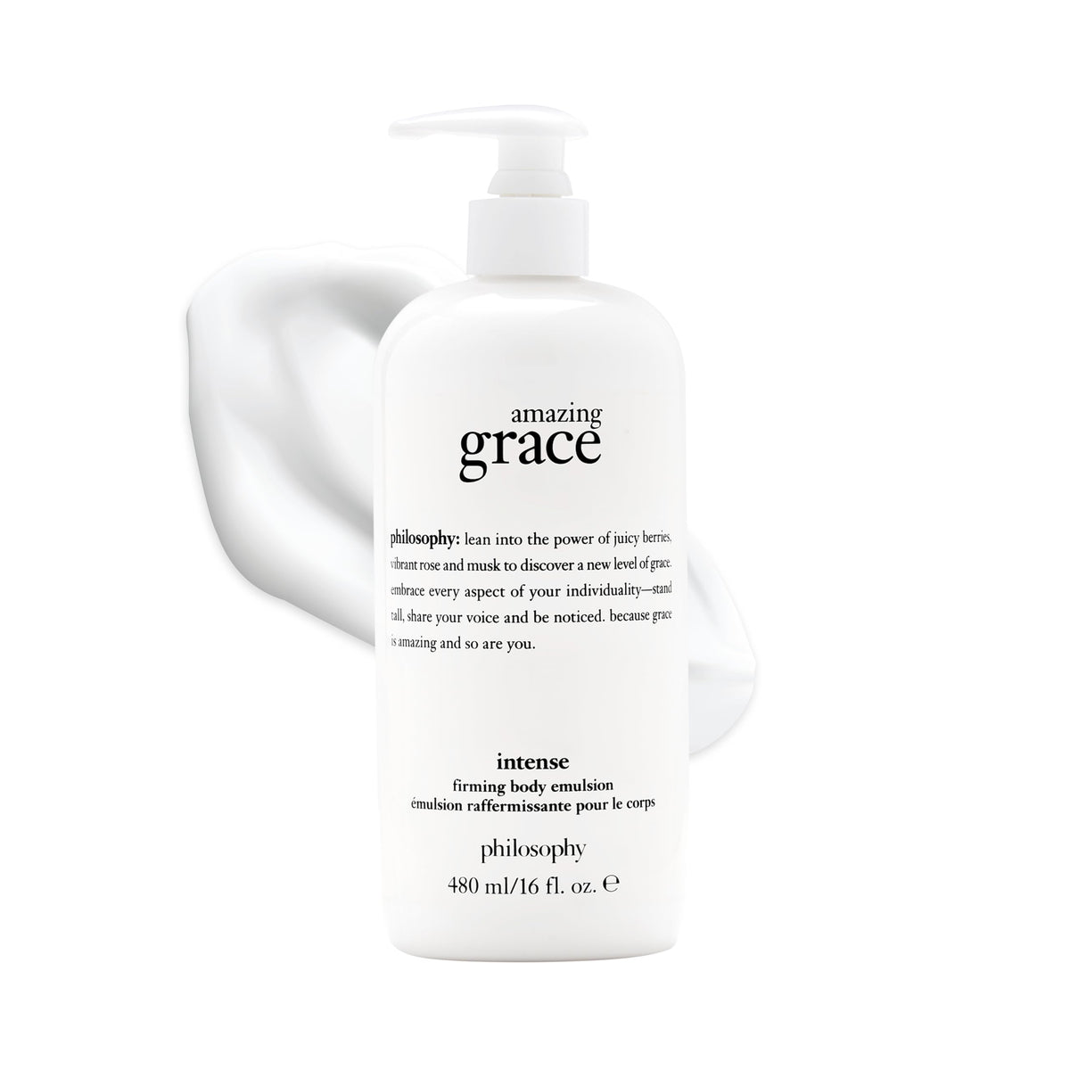 philosophy amazing grace firming body emulsion - luxury scented body lotion - formulated with shea butter for fast absorbing hydration - skin feels soft and smooth - suitable for all skin types