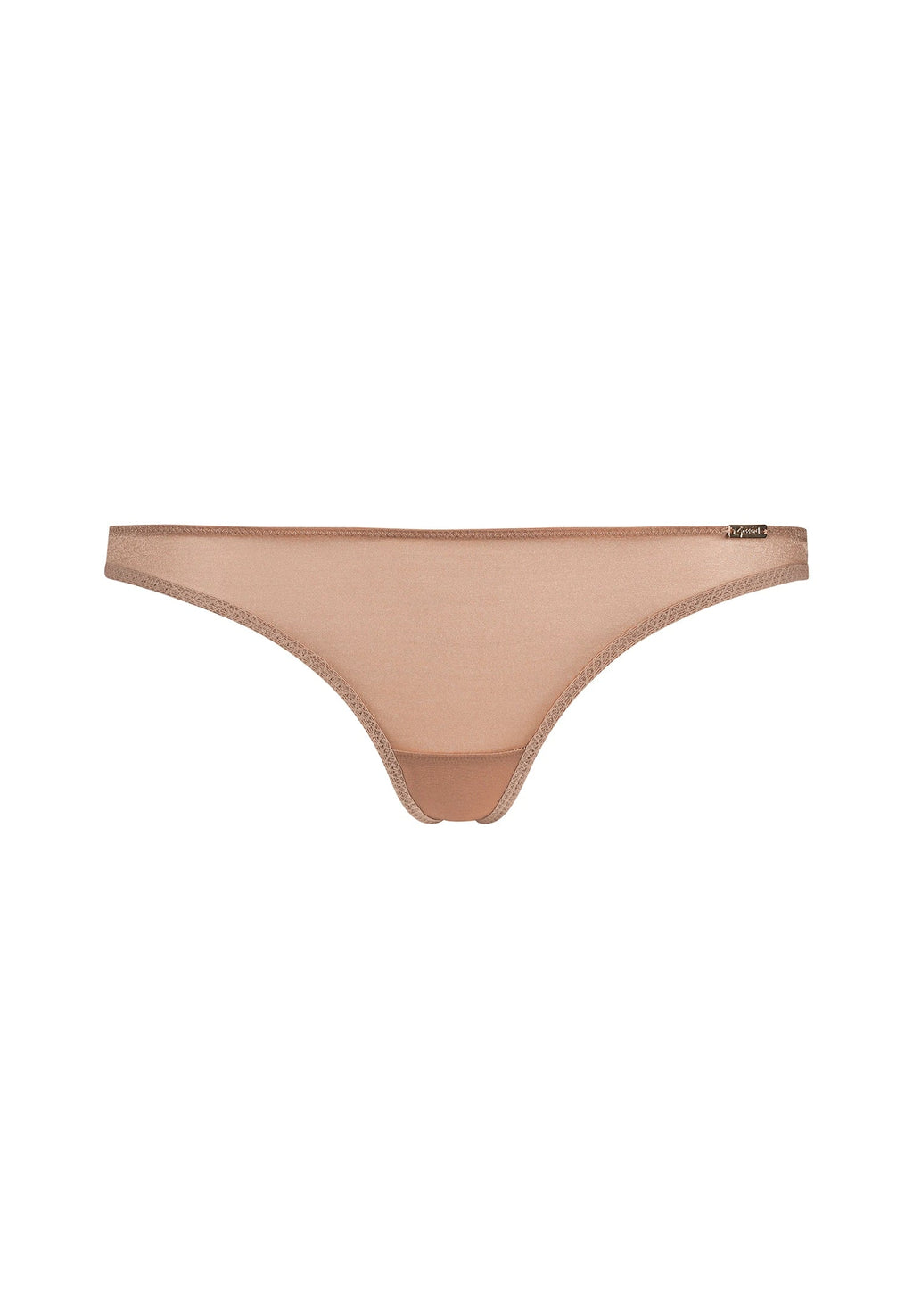 Gossard Glossies Nude Sheer See Through Thong Panty