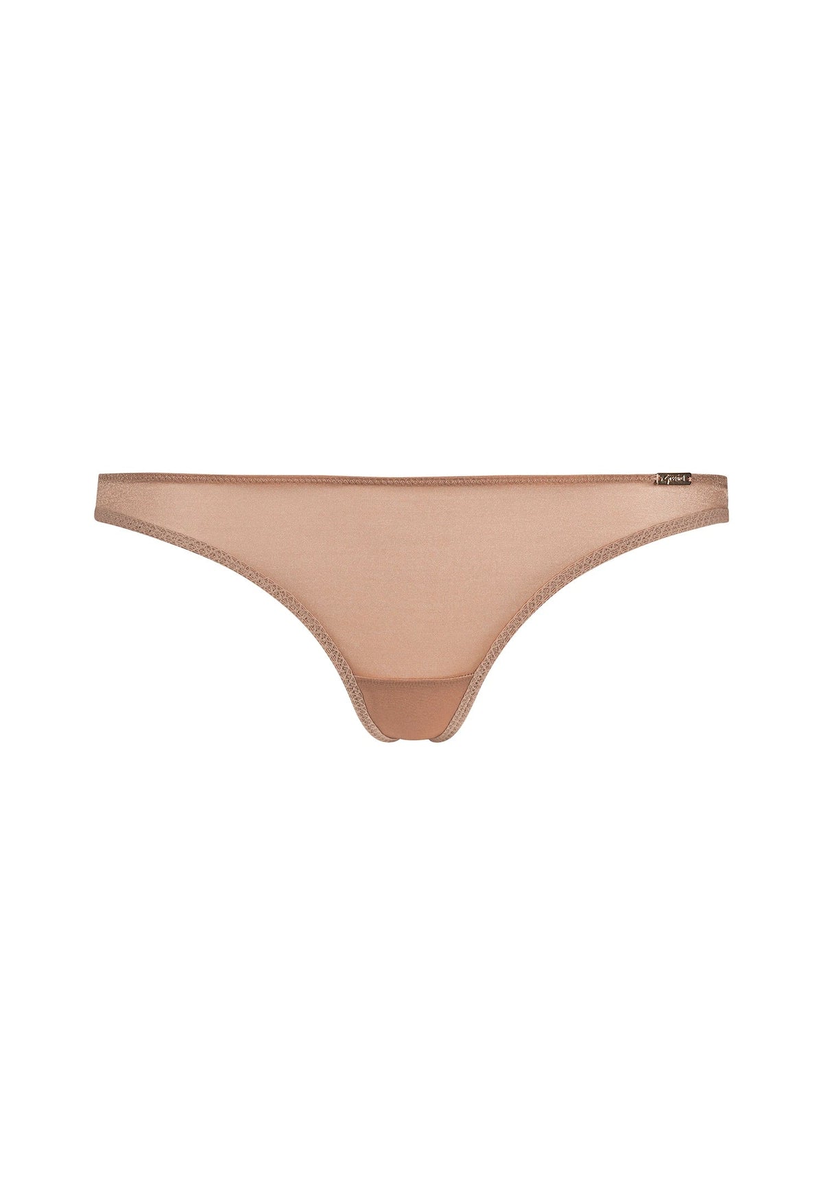 Gossard Glossies Nude Sheer See Through Thong Panty