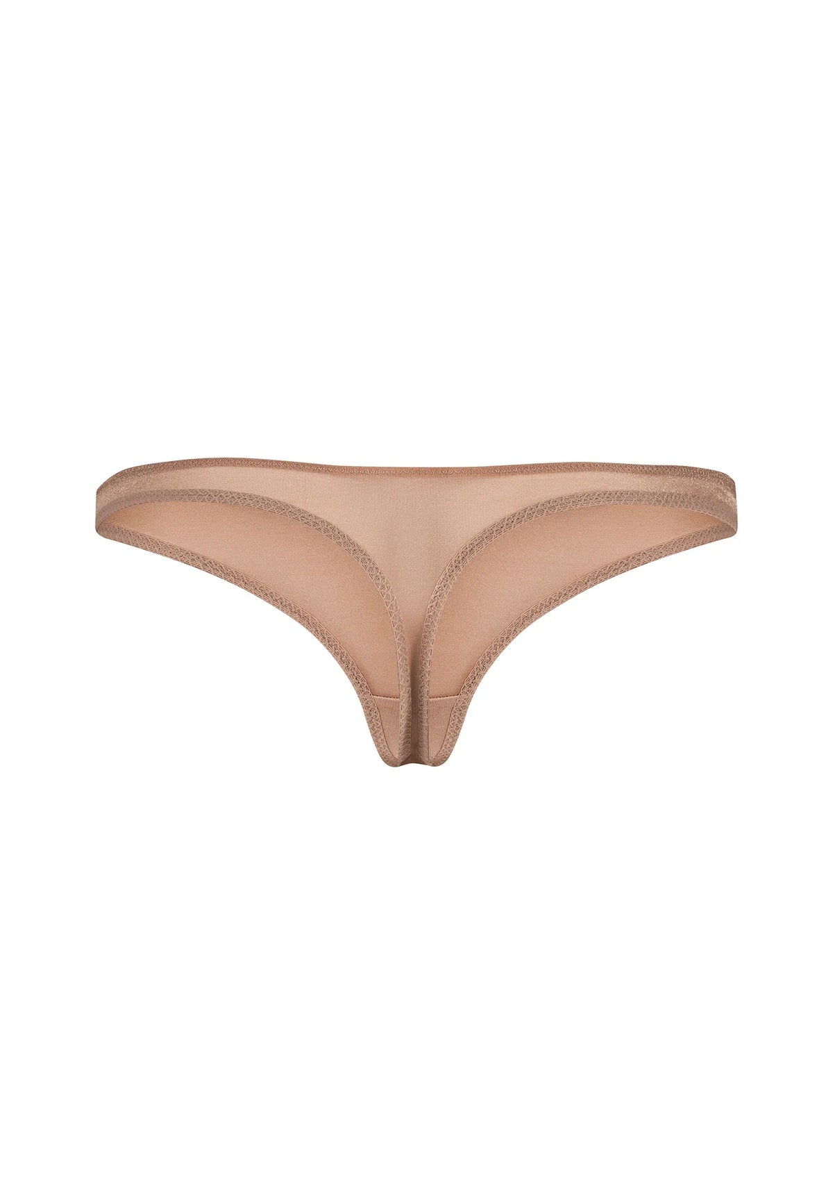 Gossard Glossies Nude Sheer See Through Thong Panty