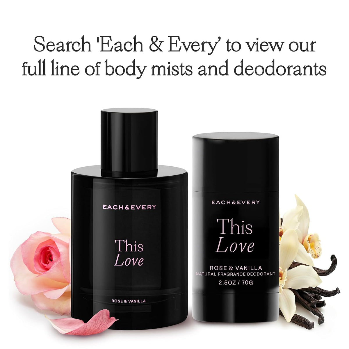 Each & Every Hair & Body Mist Bundle for Women & Men – 100% Natural Fragrance, Vegan & Cruelty-Free – After Glow, Eternal Summer & This Love Scents, 3-Pack