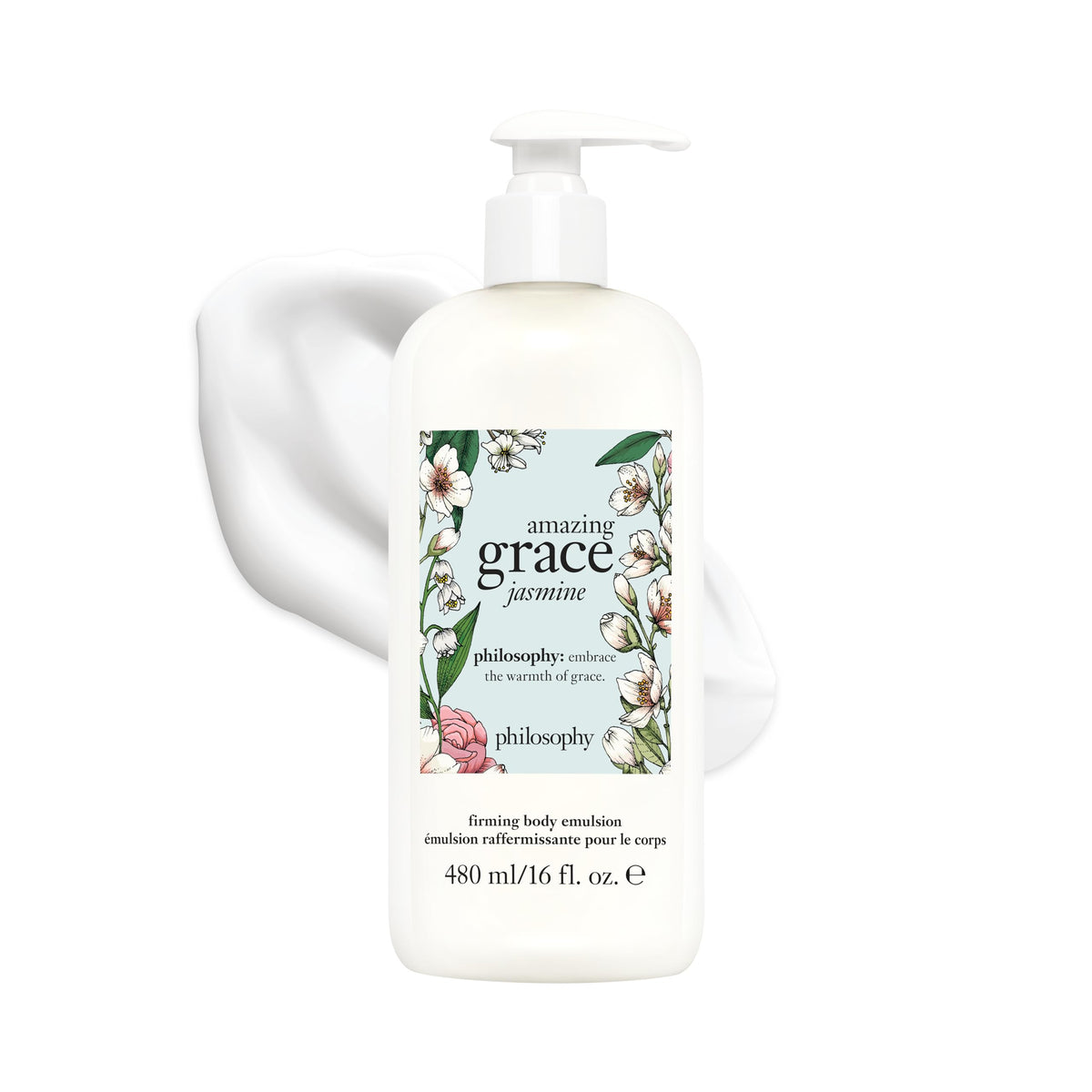 philosophy amazing grace firming body emulsion - luxury scented body lotion - formulated with shea butter for fast absorbing hydration - skin feels soft and smooth - suitable for all skin types