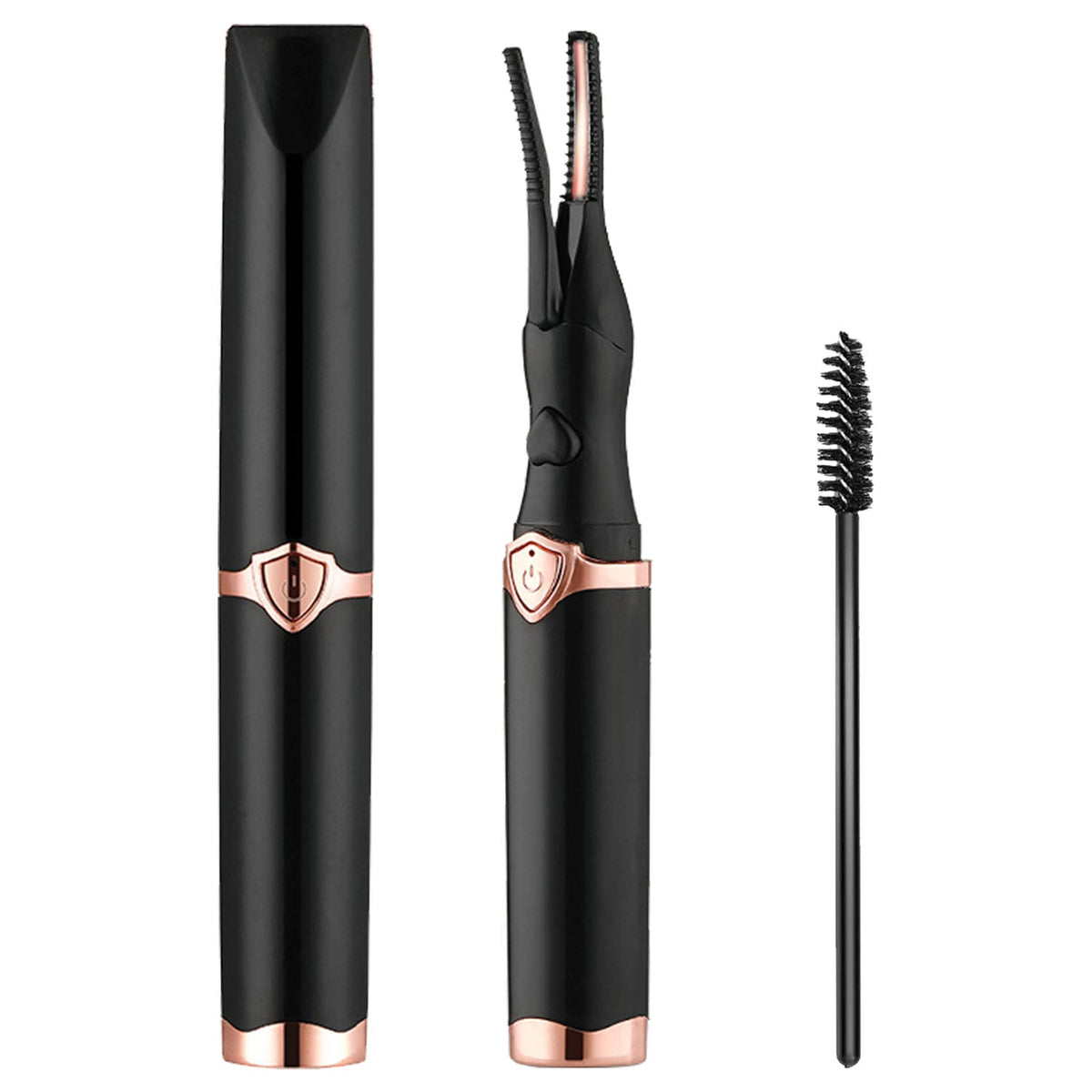 2 In 1 Clip Comb Heated Eyelash Curler Electric Mini Lash Curler Natural Eye Lash Makeup Tool with 3 Temp Settings 10Mins Shutdown