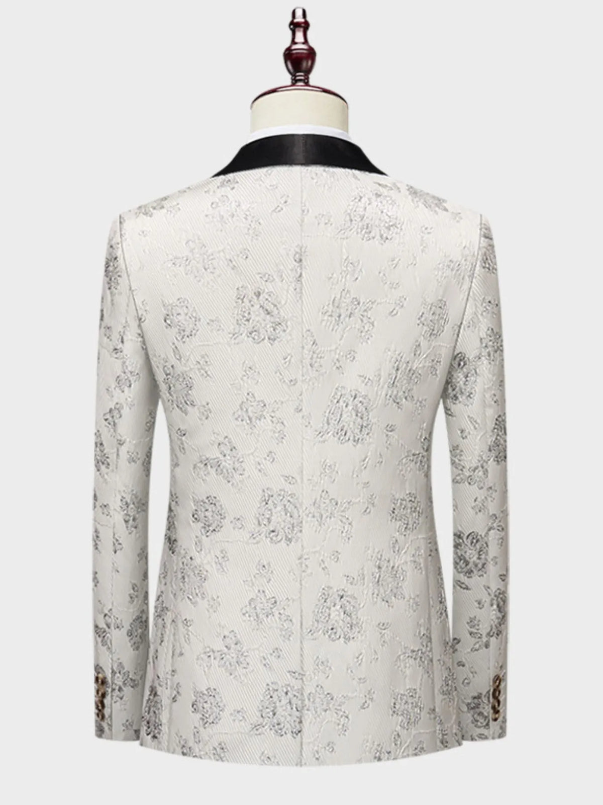 Men's Plus Size One Button Long Sleeve Blazer and Pants Set