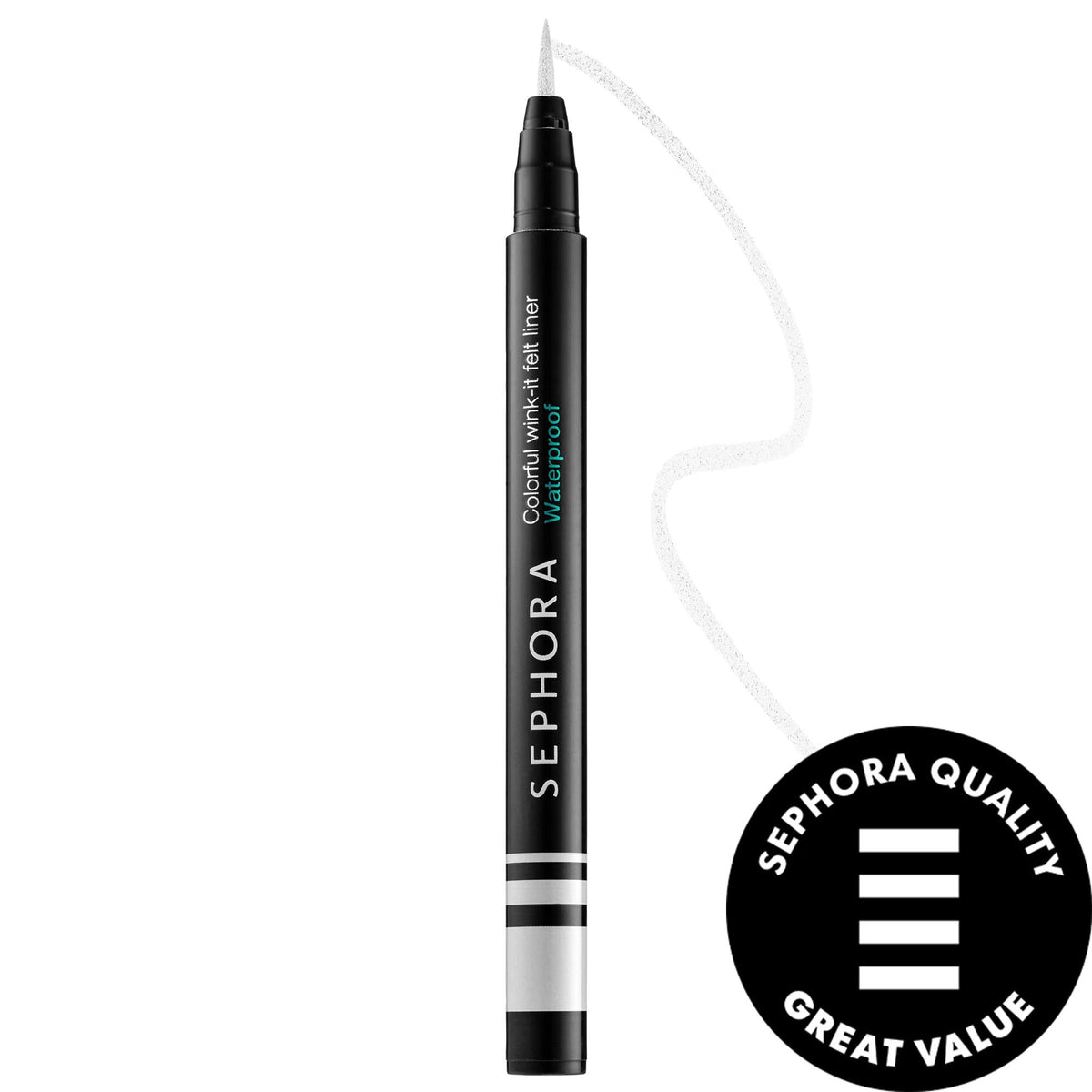 Sephora Colorful Wink-It Waterproof Liquid Eyeliner: Precise Felt Tip, Smudge-Proof, Long-Lasting Color