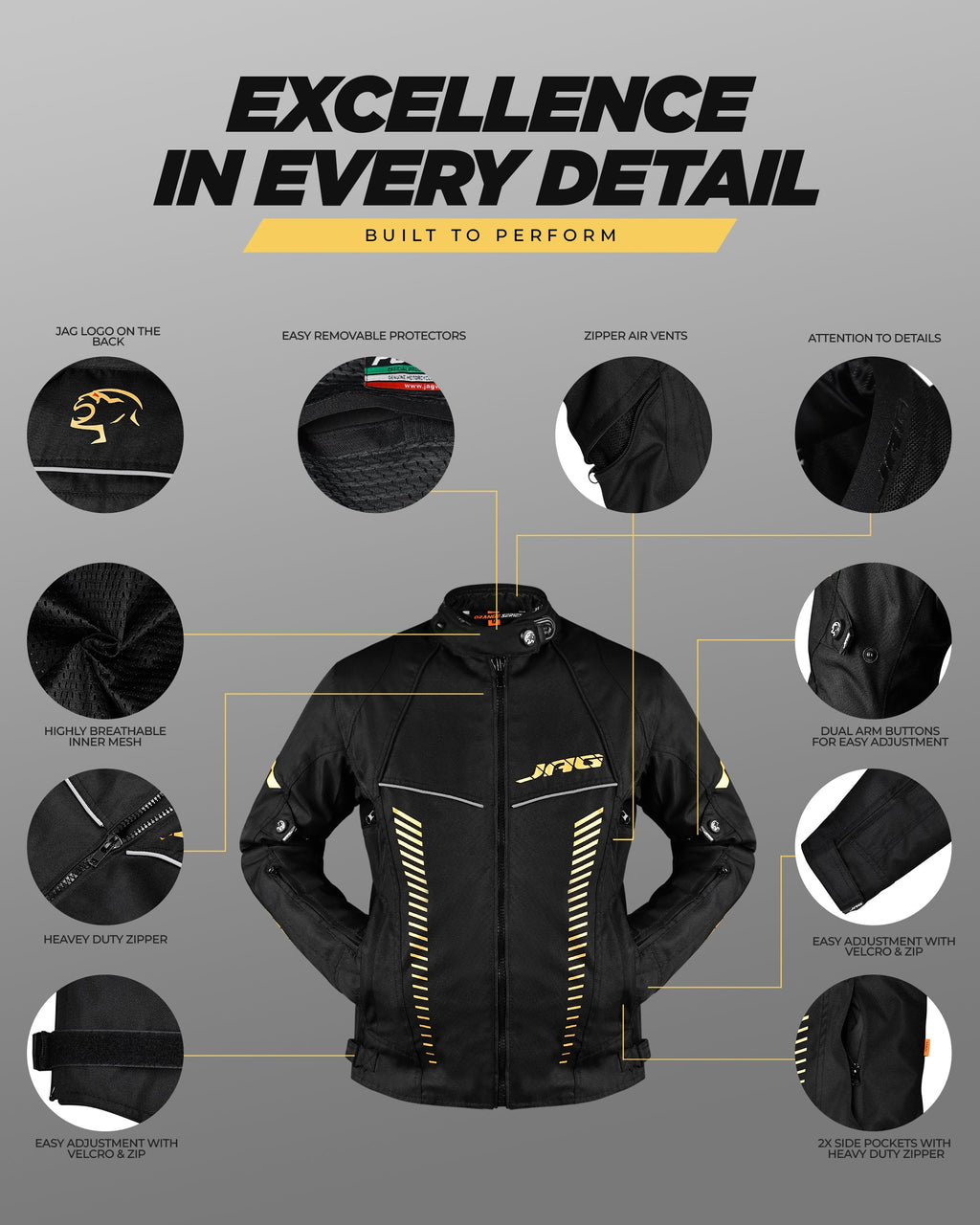Diana Women's Touring Motorcycle Jacket (Black)