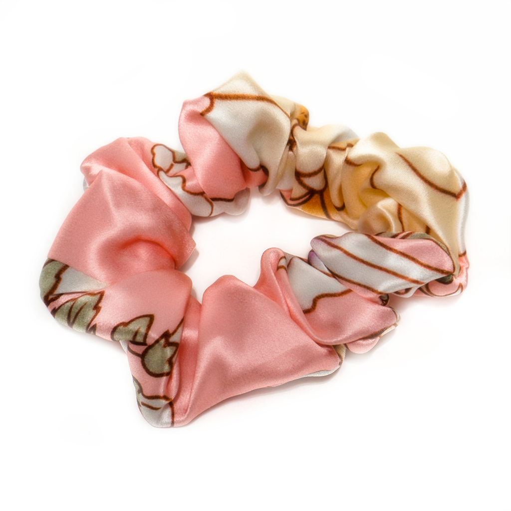 Hair scrunchies mix (100% 6A mulberry silk -22 Momme)