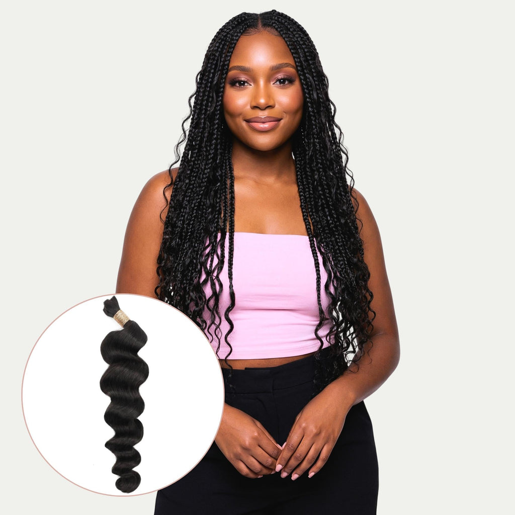 Loose Wave Bulk 100% Human Braiding Hair