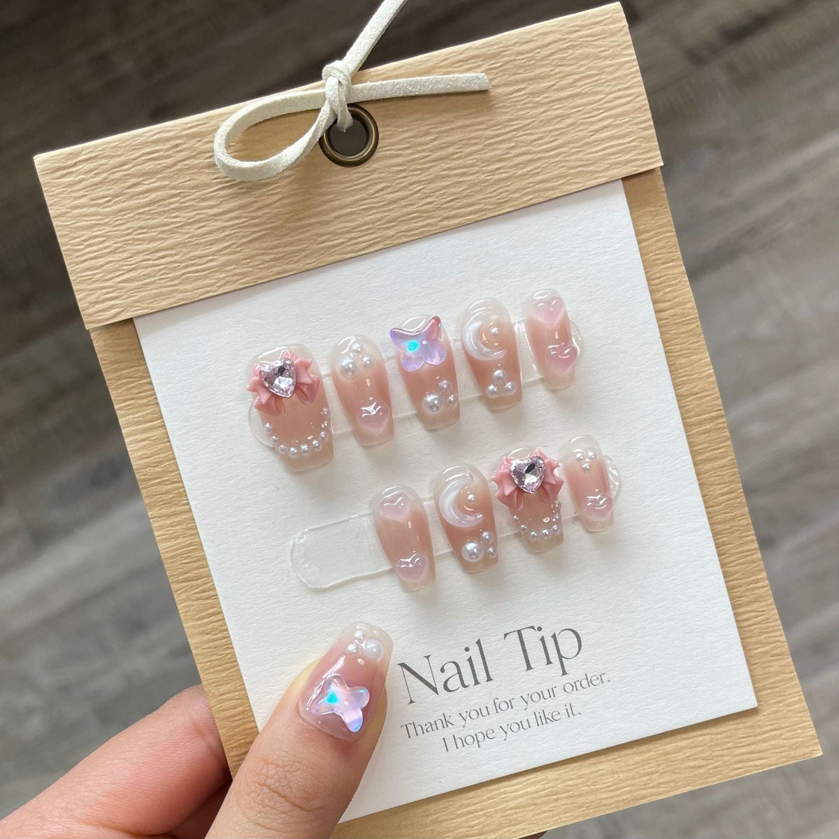 1024- Handmade press on nails fake nails removable