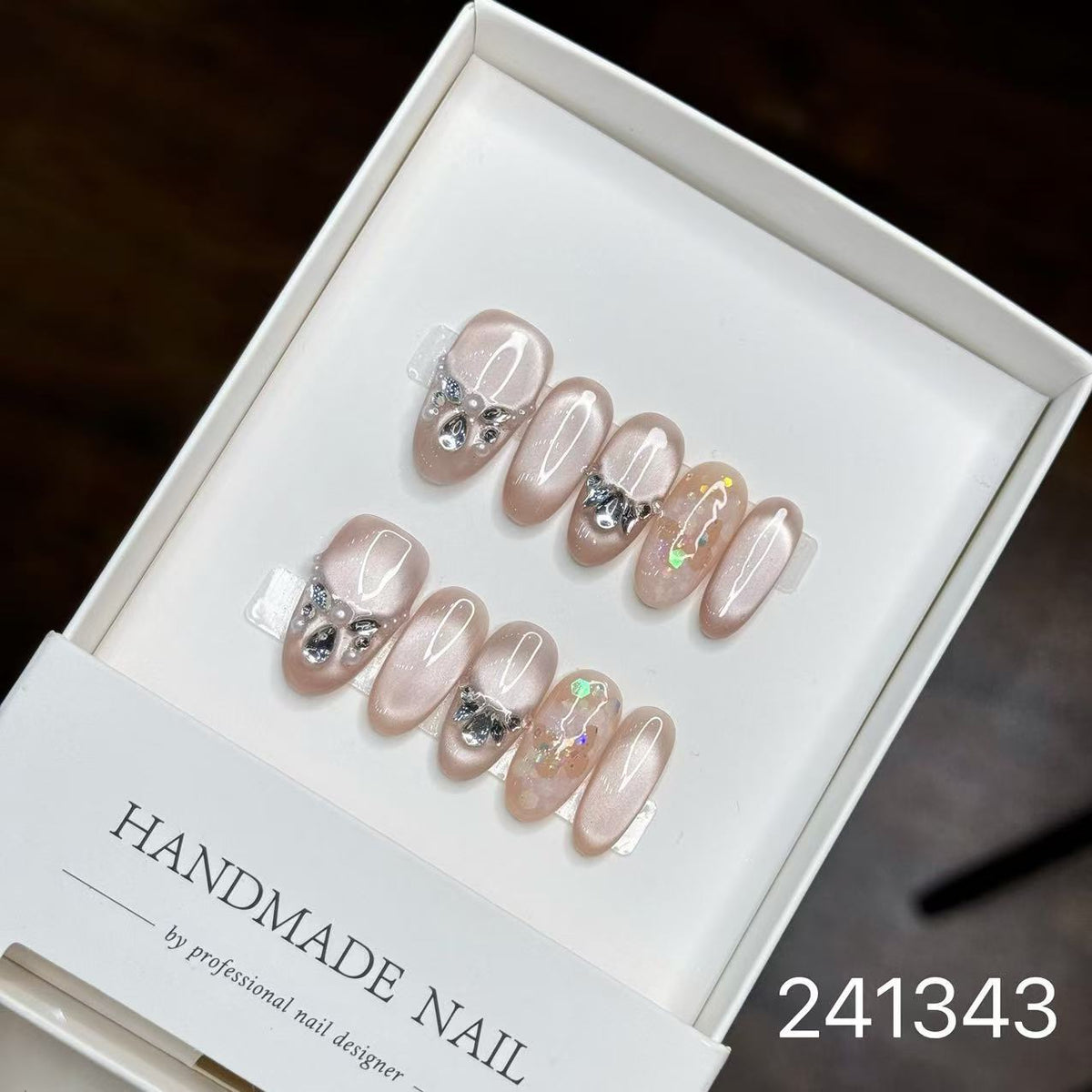 1028- Handmade press on nails fake nails removable