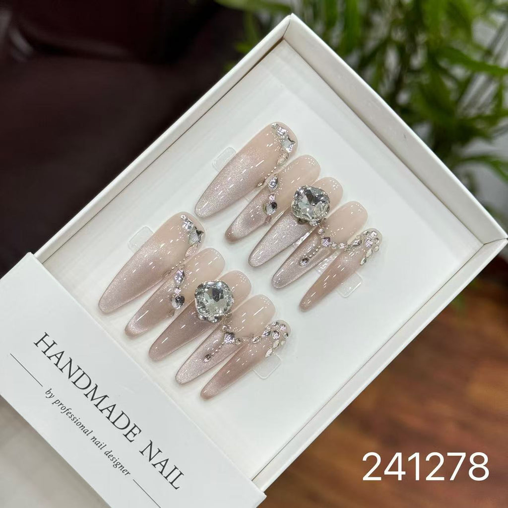 1028- Handmade press on nails fake nails removable
