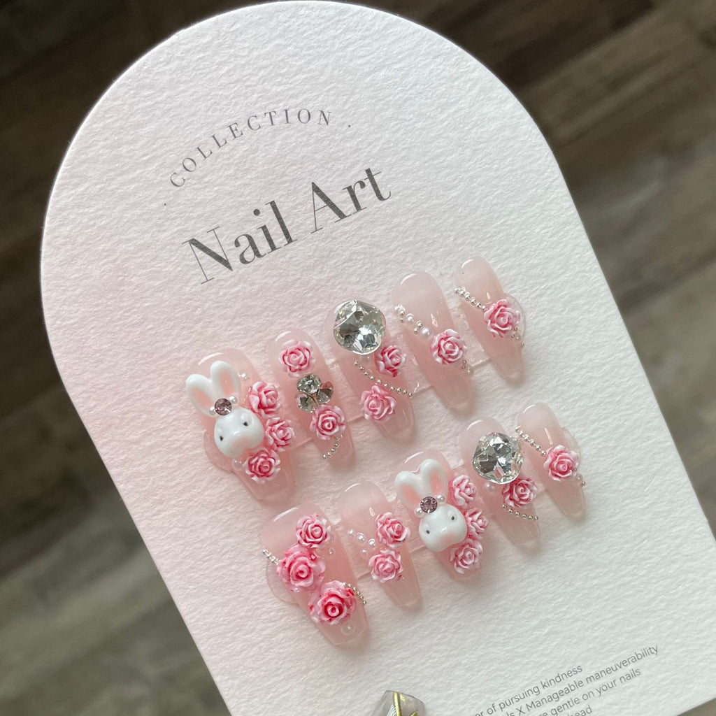 1024- Handmade press on nails fake nails removable