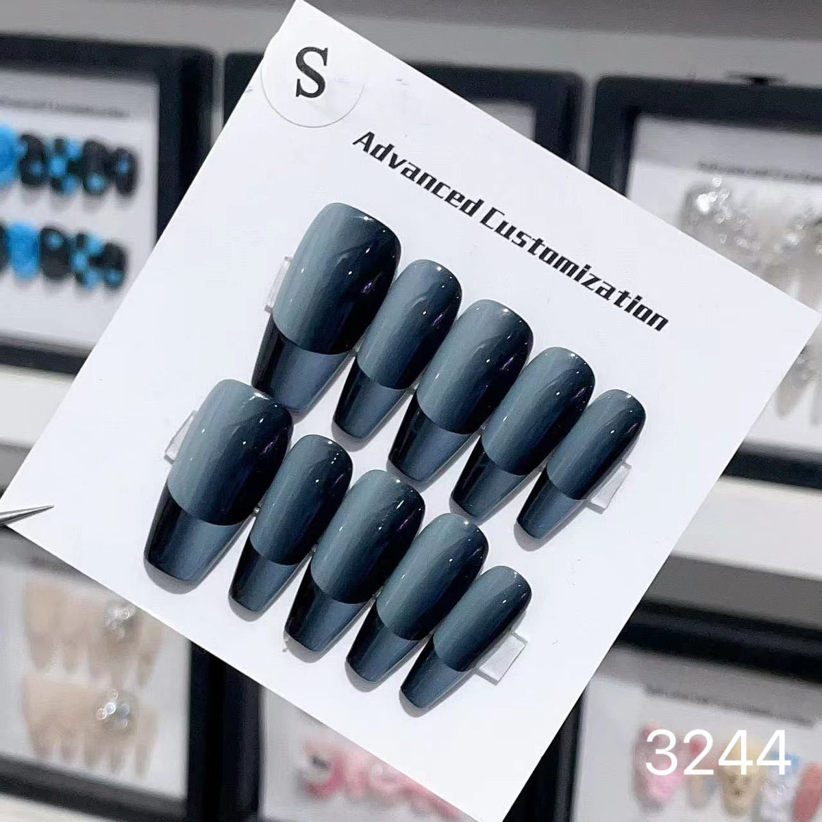 1025- Handmade press on nails fake nails removable