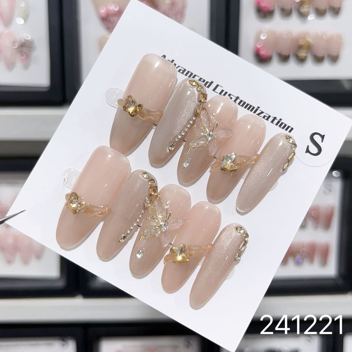 1028- Handmade press on nails fake nails removable
