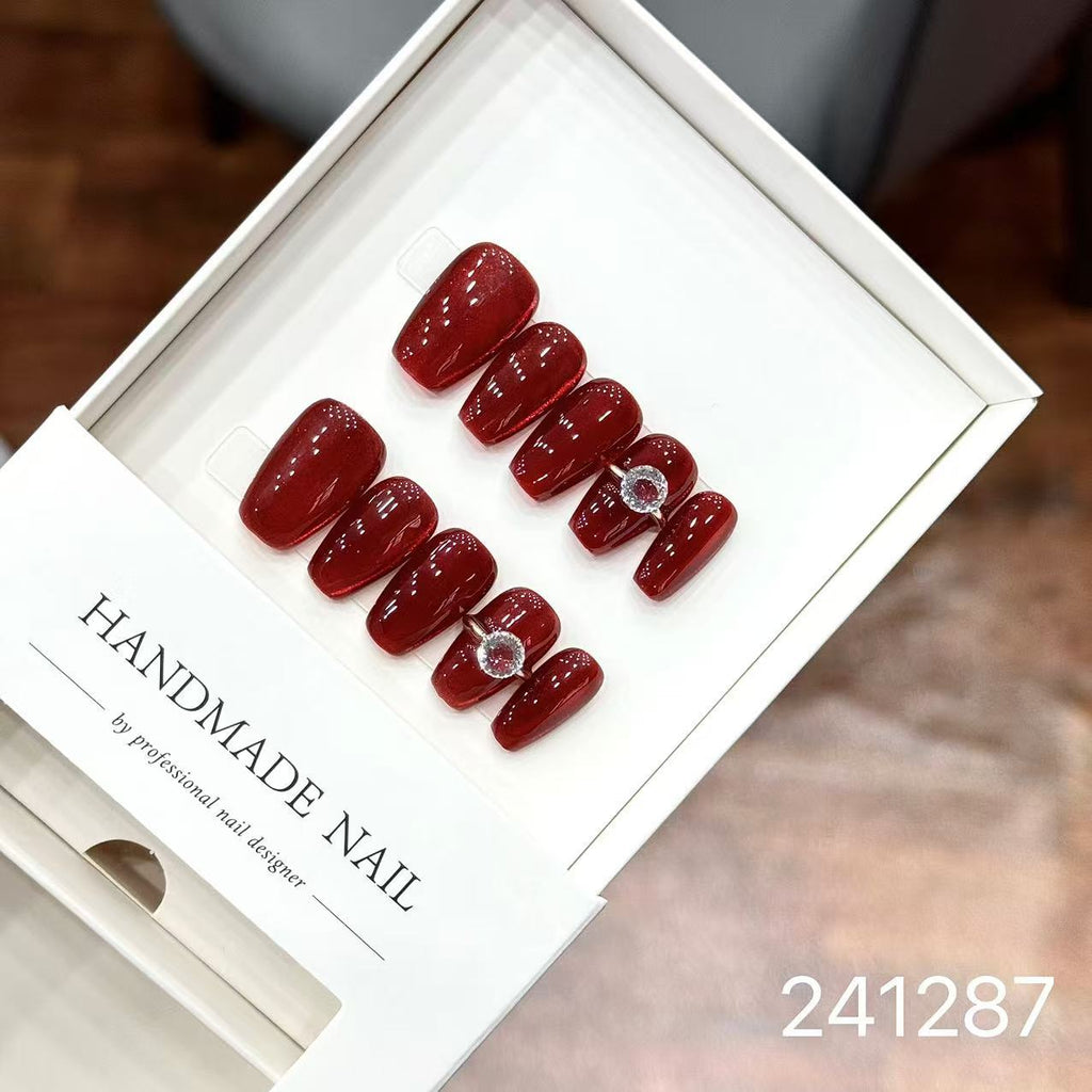 1028- Handmade press on nails fake nails removable
