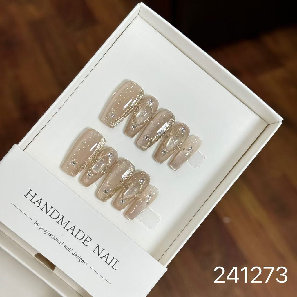 1028- Handmade press on nails fake nails removable