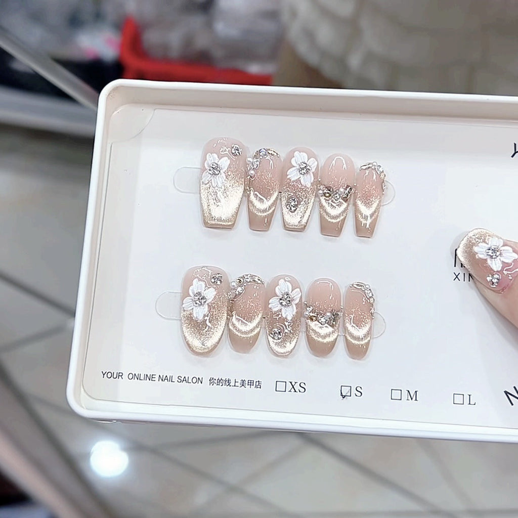 0987- Handmade press on nails fake nails removable
