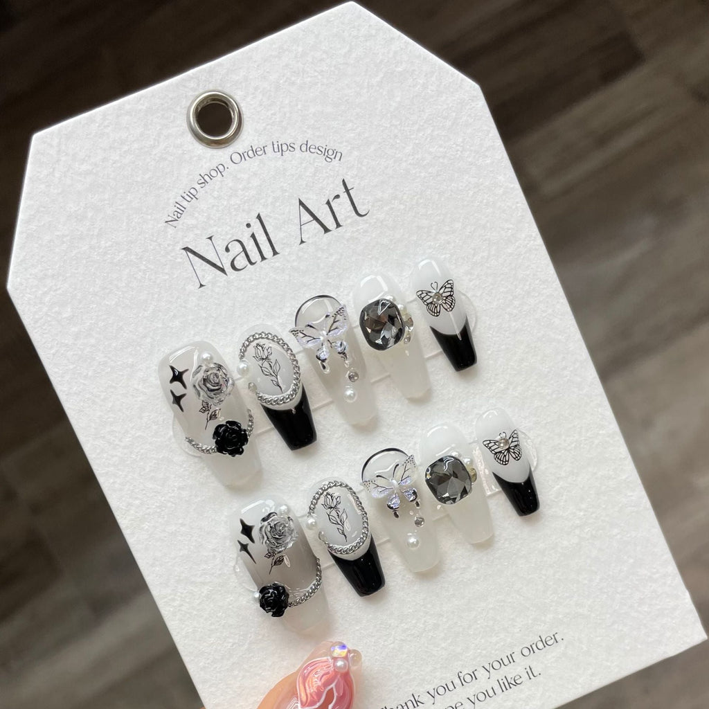 1024- Handmade press on nails fake nails removable