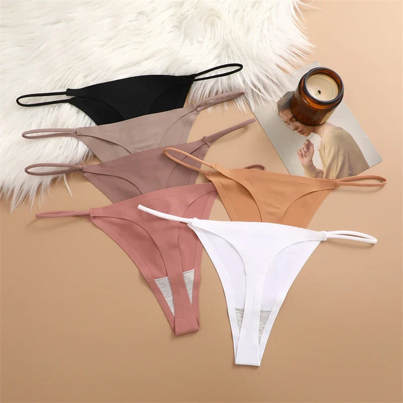 Premium Seamless Thong Panties for Women – 10-Piece Pack