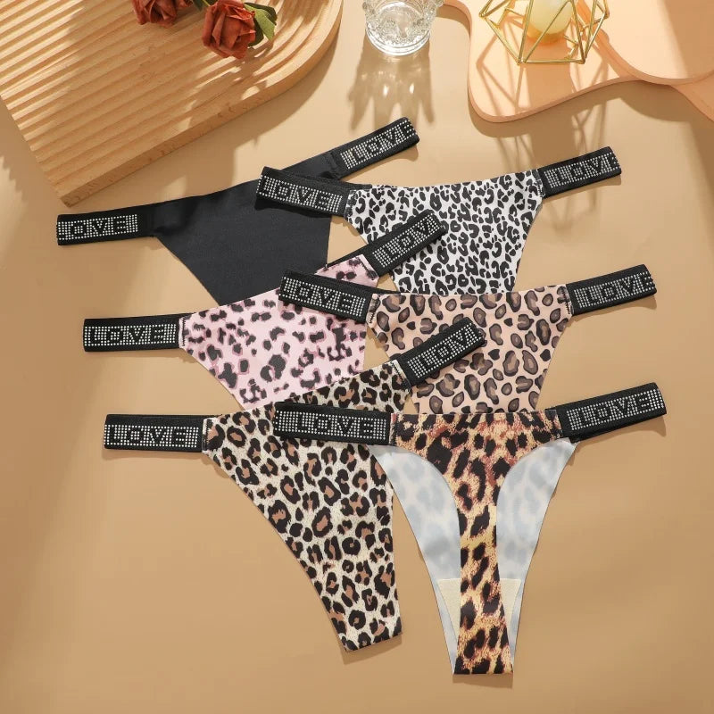 Comfortable Low-Waist Thongs & Briefs for Women – 3-Piece Lingerie Set