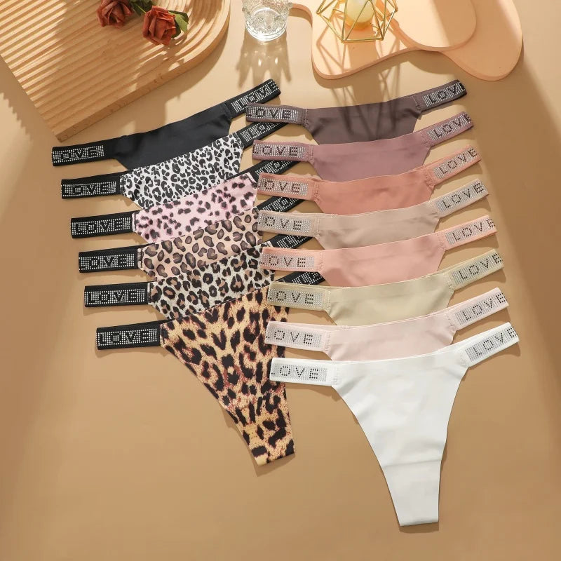 Comfortable Low-Waist Thongs & Briefs for Women – 3-Piece Lingerie Set