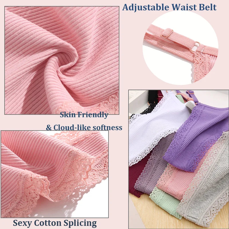 3-Piece Cotton G-String Thong Set for Women