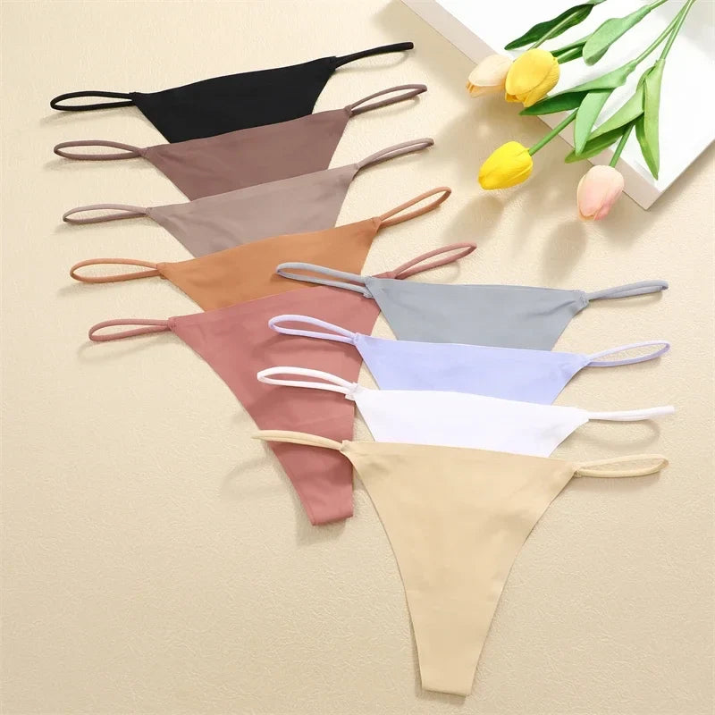 Premium Seamless Thong Panties for Women – 10-Piece Pack