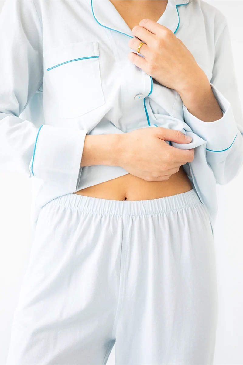 Classic Luxury Pajamas in Brushed Pima Cotton