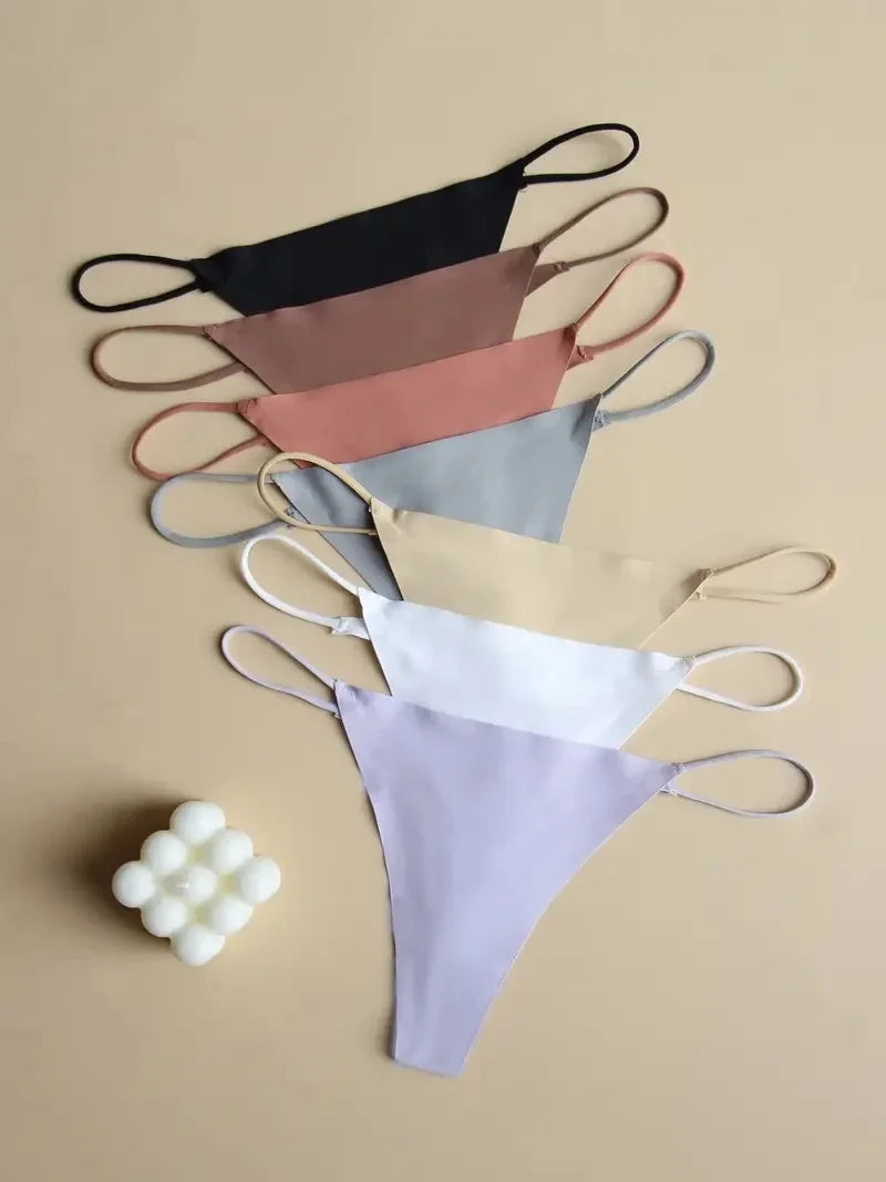 Premium Seamless Thong Panties for Women – 10-Piece Pack