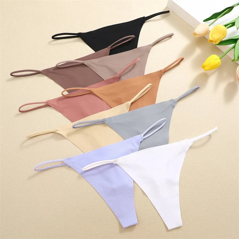 Premium Seamless Thong Panties for Women – 10-Piece Pack