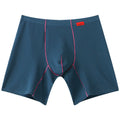 Mens Long Legs Boxer Briefs Breathable Pouch Trunks Casual Underwear Men Stretch Shorts