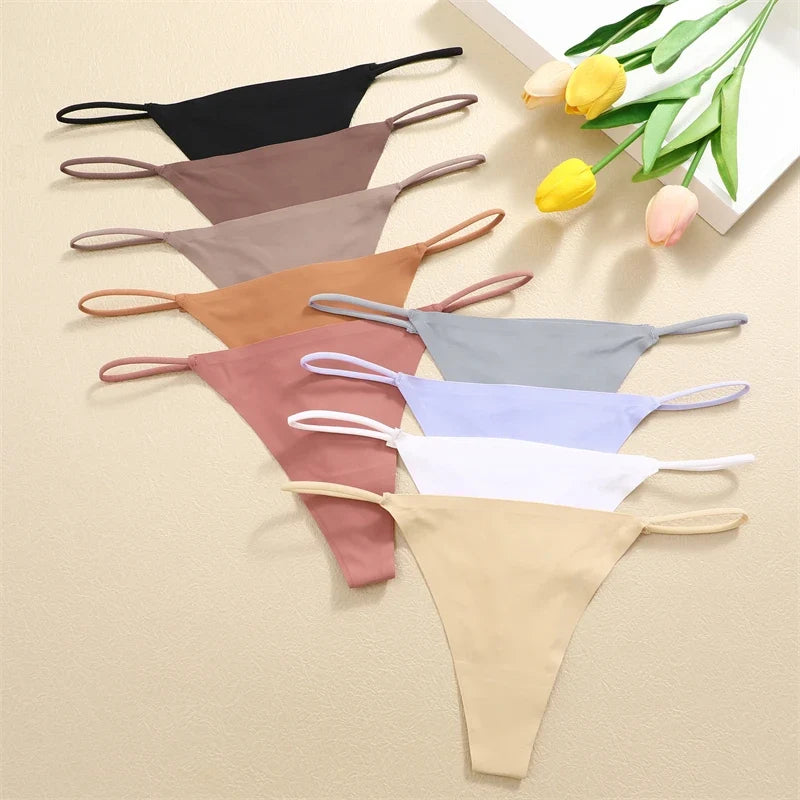 Premium Seamless Thong Panties for Women – 10-Piece Pack