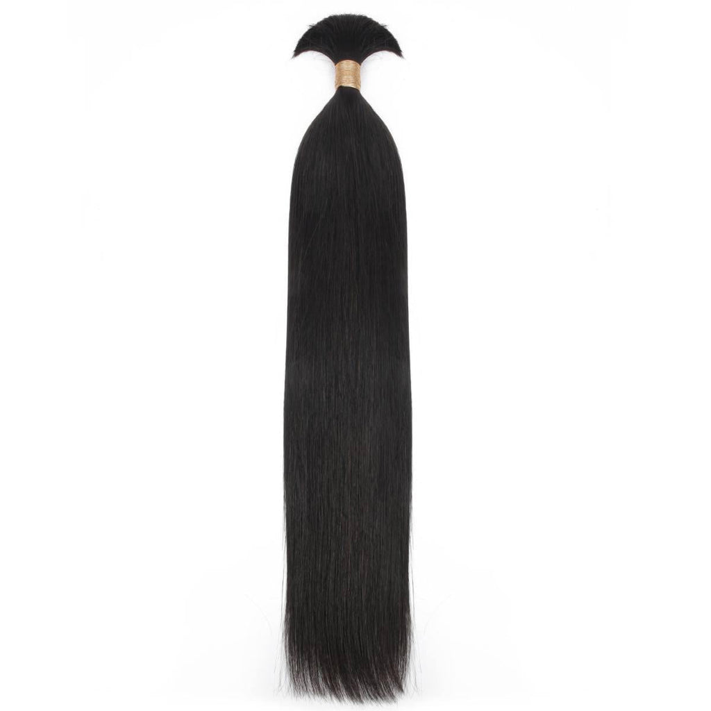 Straight Bulk 100% Human Braiding Hair