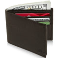 Genuine Leather Bifold Wallet – Flip-Up ID Window, RFID Blocking