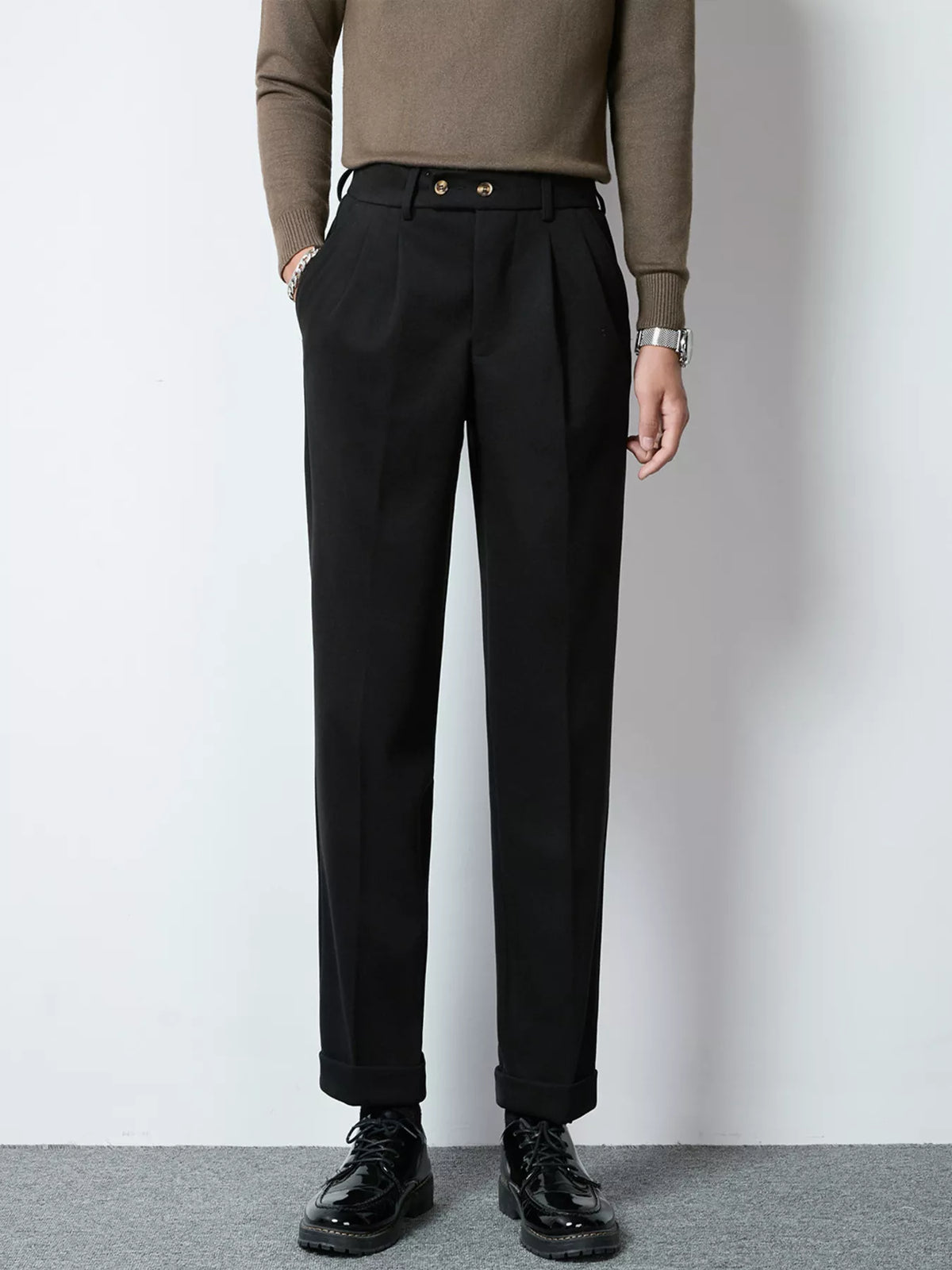 Men's Pleated Dress Pants