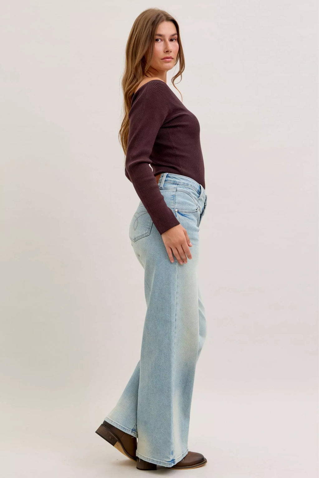 Judy Blue High Waist Column Straight Jeans