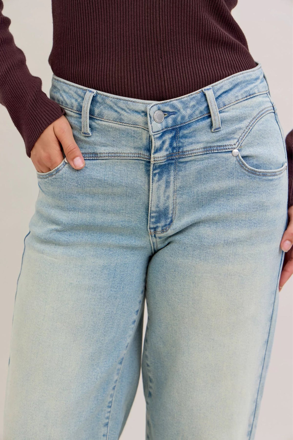 Judy Blue High Waist Column Straight Jeans