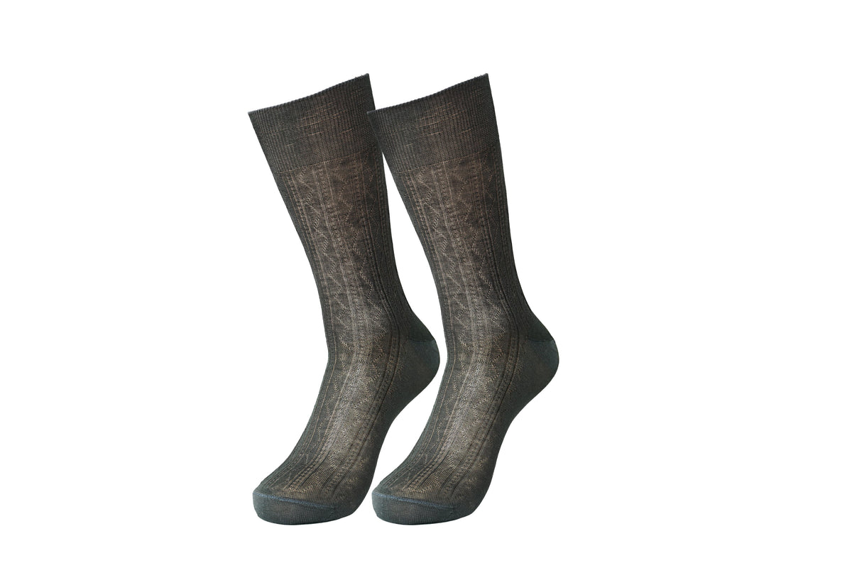 tittimitti® Men's 100% Mercerized Filo di Scozia Cotton Dress & Trouser Socks 3-Pack – Made in Italy