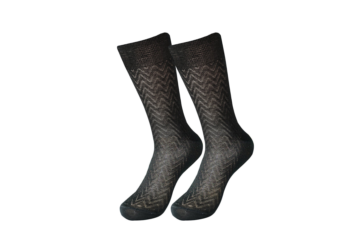 tittimitti® Men's 100% Mercerized Filo di Scozia Cotton Dress & Trouser Socks 3-Pack – Made in Italy