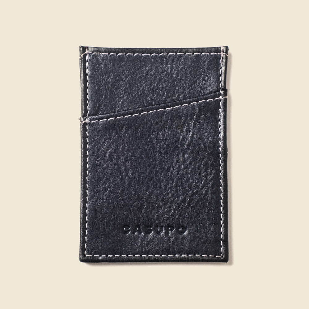 Minimalist Wallet with RFID Protection - Black