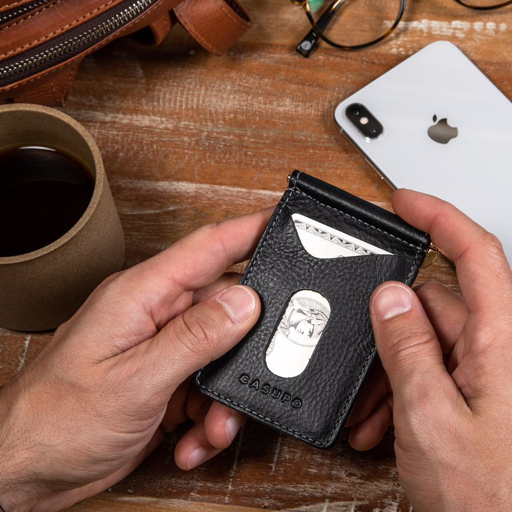 Money Clip Wallet - Black