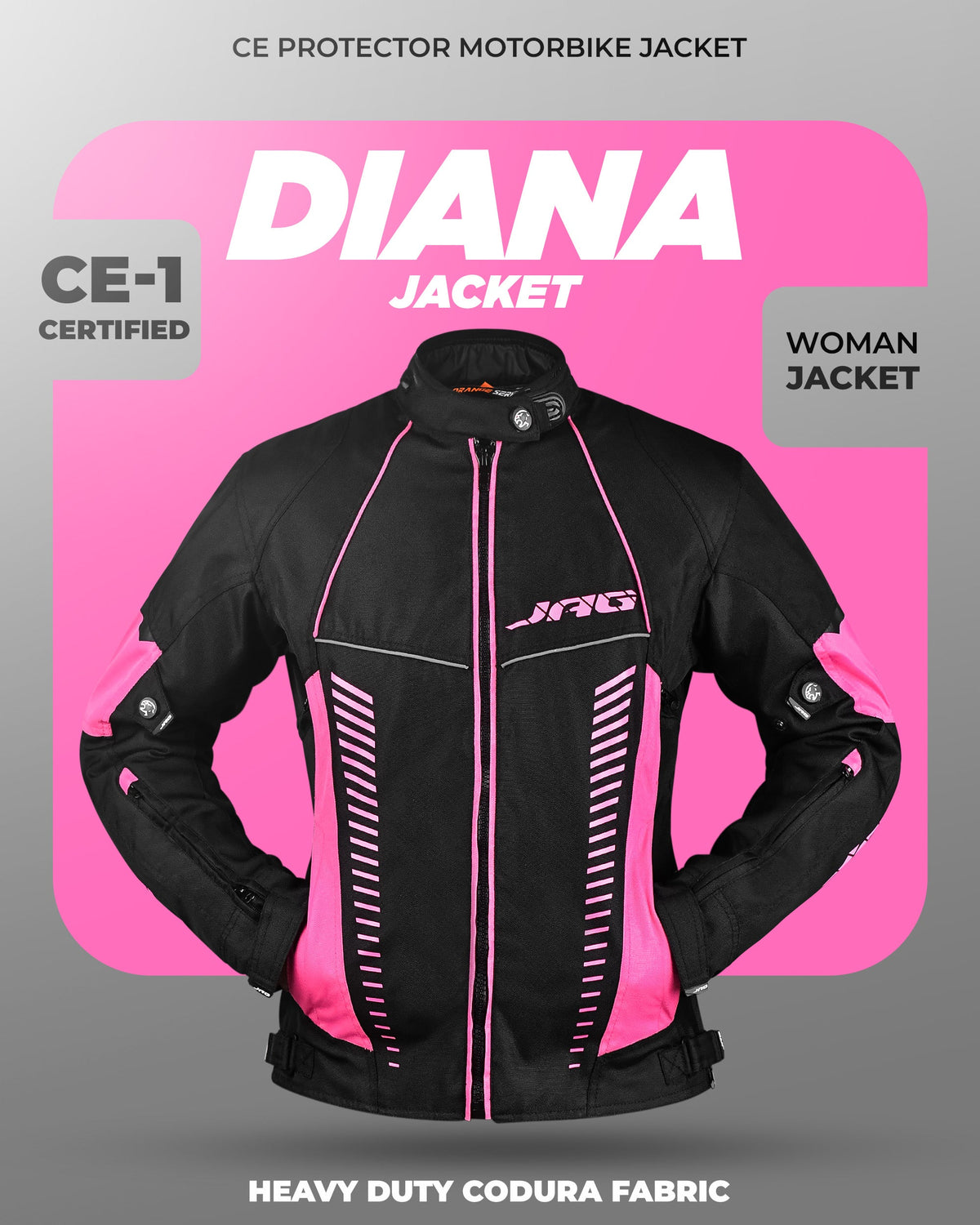 Diana Women's Motorcycle Jacket (Pink)