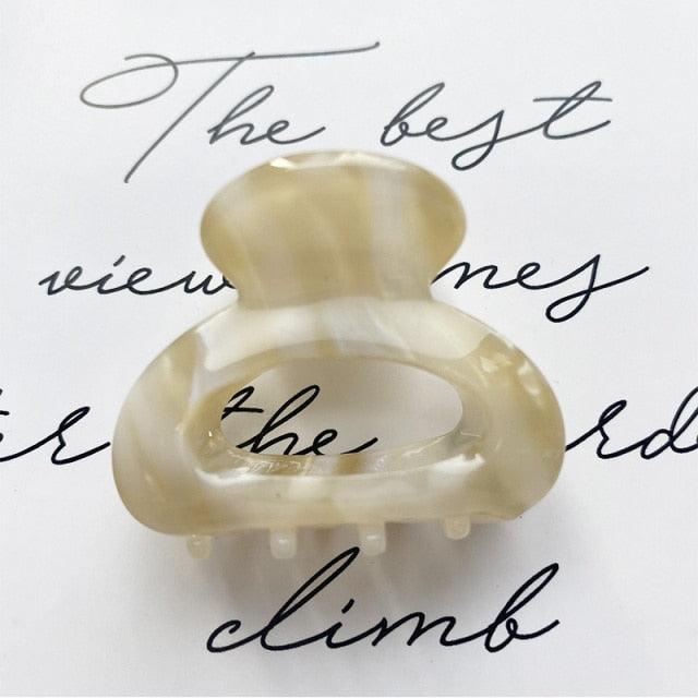 Sweet Mini Acetate Hair Clip for Women Girls Hair Claw Chic Barrettes Crab Hairpins Styling Claw Clips Fashion Hair Gorgeous Hair Accessories For Women